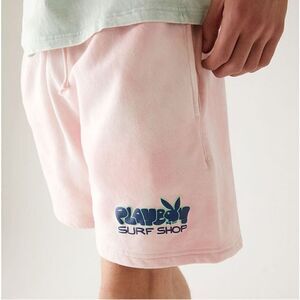 Playboy X Pacsun Tie Dye Pink Jersey Shorts Sz Small